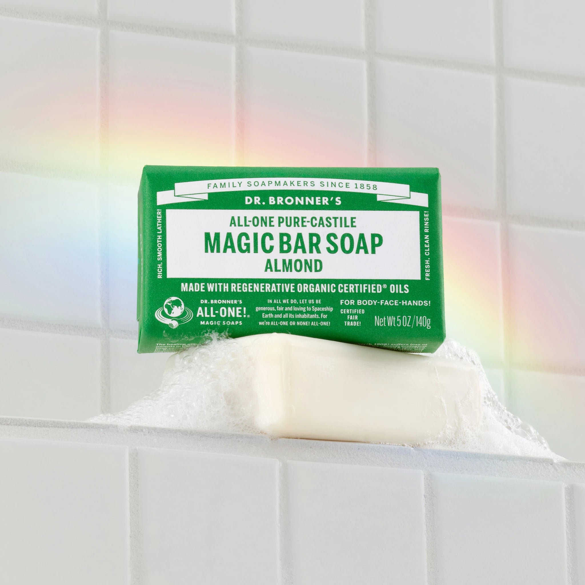 Almond - Pure-Castile Magic Bar Soap - Image 2
