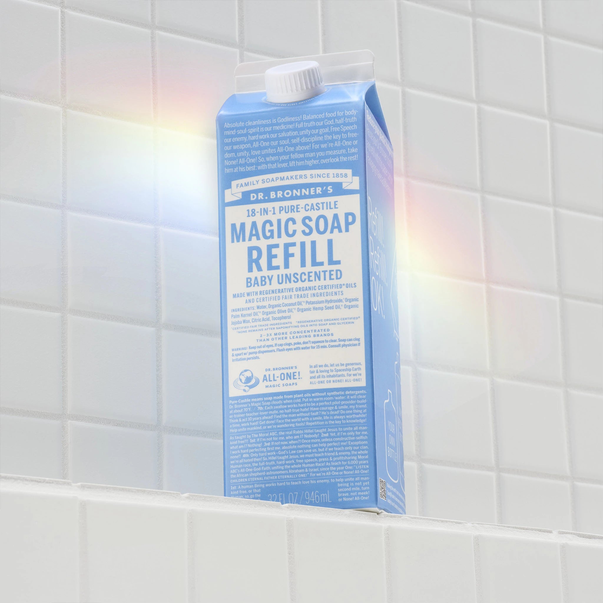 Unscented - Pure-Castile Magic Soap Refill - Image 2