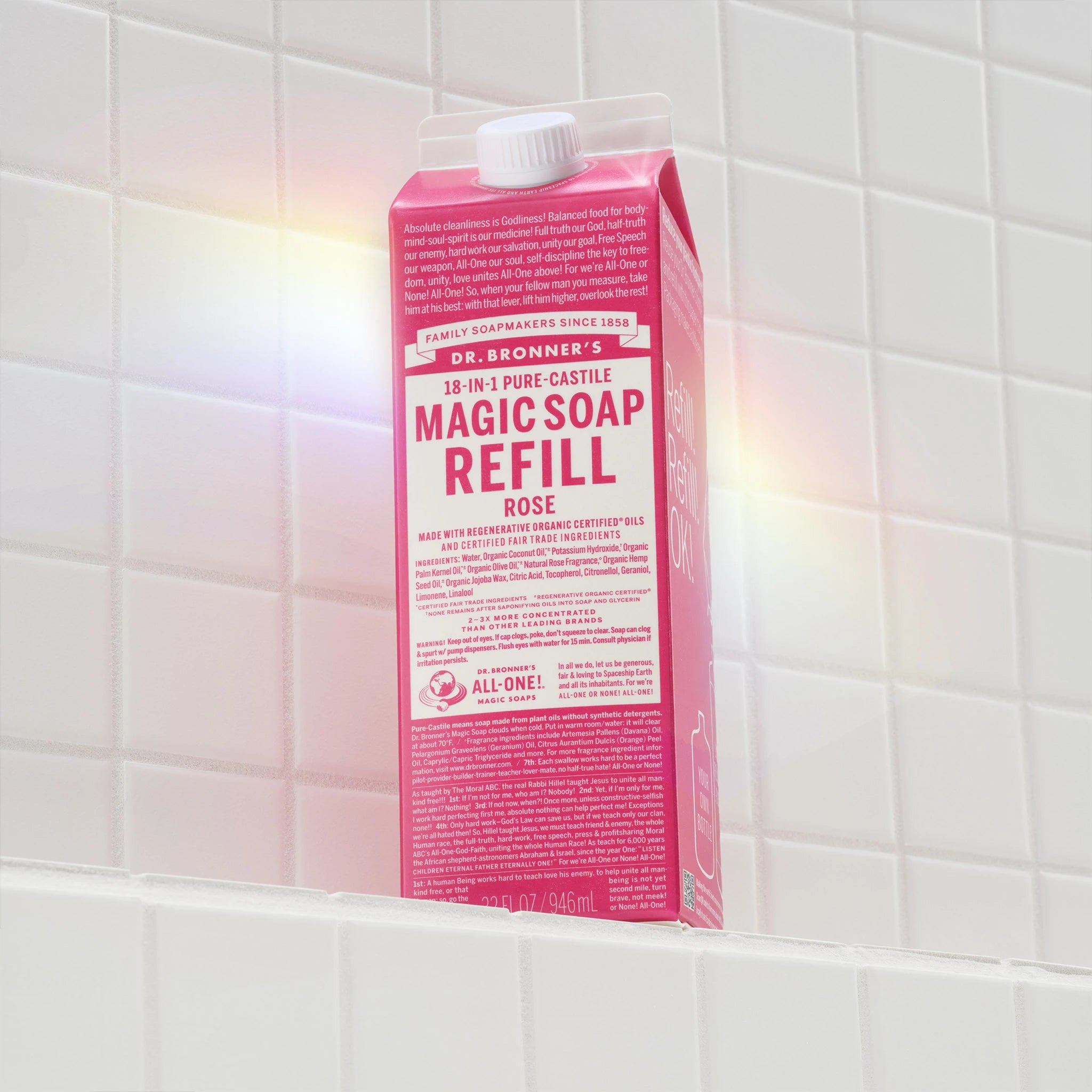 Rose - Pure-Castile Magic Soap Refill - Image 2